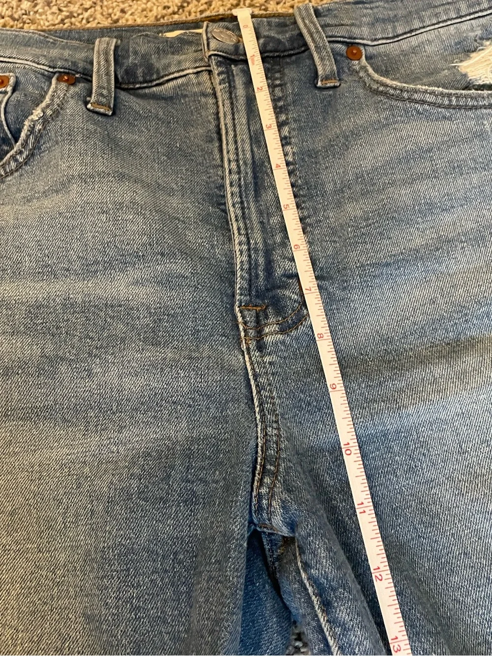 Madewell The Perfect Vintage Jean High Waisted Straight Leg Denim Jeans 28